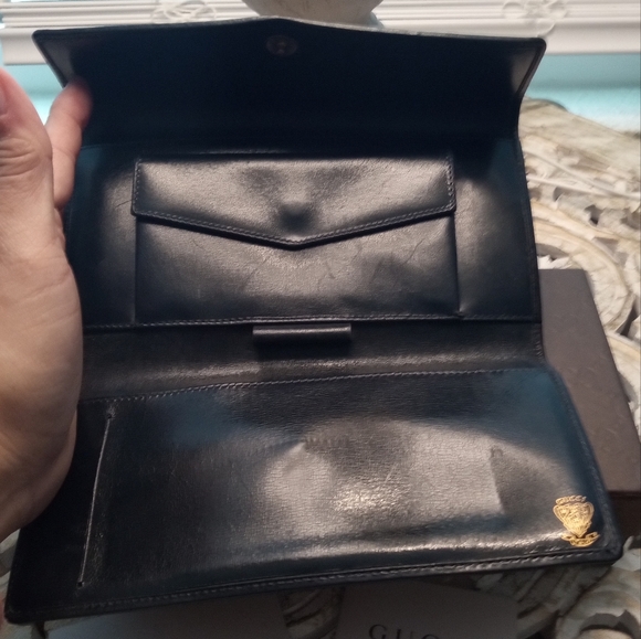 Vintage Gucci GG Checkbook Wallet - 100% Authentic - Picture 5 of 8